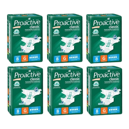 Pañales para adulto unisex, alta absorción, con Aloe Vera e hipoalergénicos - 48 unidades. Proactive.