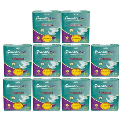 Pañales para Adulto Comodity Plus – Talla G – Pack 80 Unidades