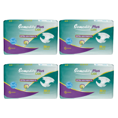 Pañales para Adulto Comodity Plus – Talla G – Pack 144 Unidades