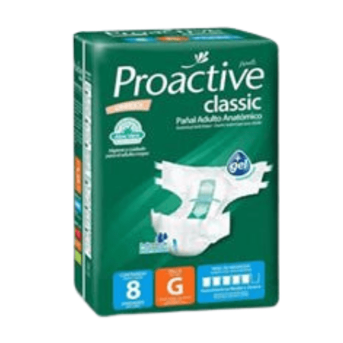 Pañales para Adulto Proactive – Talla G – 8 Unidades
