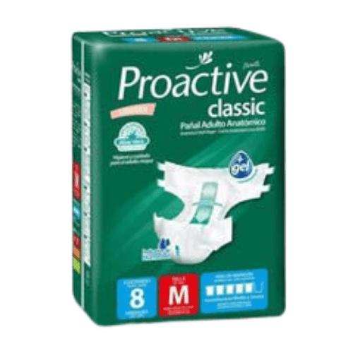 Pañales para Adulto Proactive – Talla M – 8 Unidades