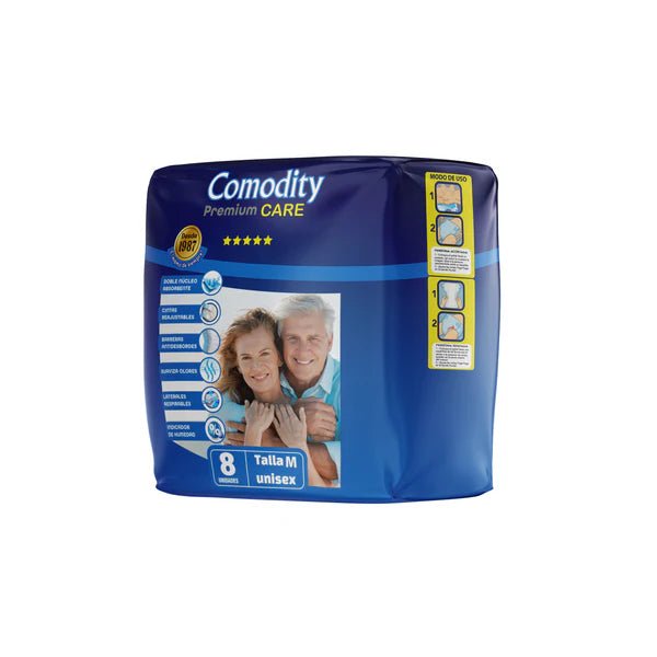 Pañales para Adulto Comodity Premium – Talla M – 120 Unidades