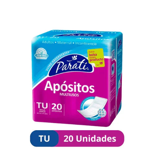 Apósitos para Adulto Paratí Multiuso Talla Única 20