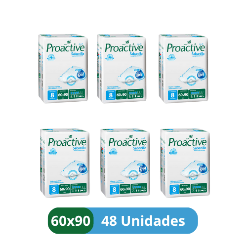 Sabanillas para Adulto Proactive – Protector de Cama 60x90 cm - 48 Unidades