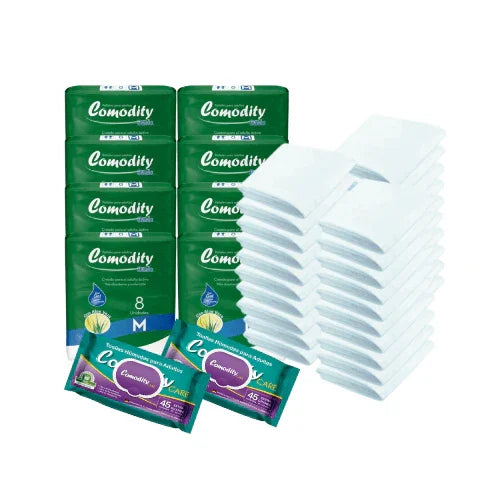 Pañales para Adulto 64 + 30 Sabanillas + 2 Toallas