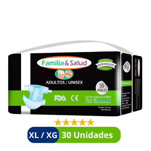 Pañales para Adulto Familia Salud Premium – Talla XL/XG – 30 Unidades