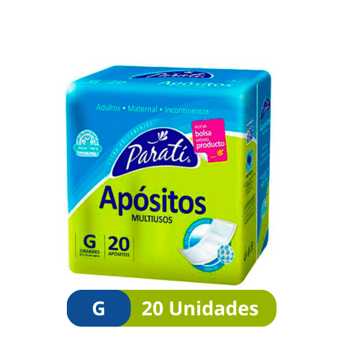 Apósitos Paratí Multiuso Talla G – 20 Unidades