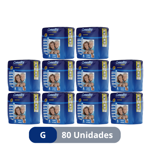 Pañales para Adulto Comodity Premium – Talla G – 80 Unidades – 1 Manga