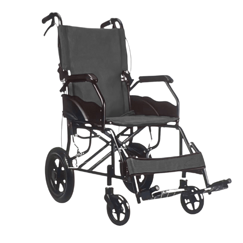Silla de Ruedas Geriátrica Plus en Aluminio – Liviana 12,5 Kg - Plegable y Confortable