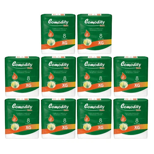 Pañales para Adulto Comodity Basic – Talla XG – 80 Unidades - 1 Manga