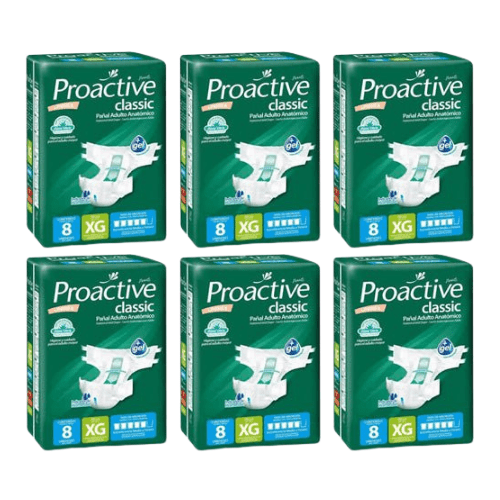 Pañales para adulto unisex, alta absorción, con Aloe Vera e hipoalergénicos. 48 unidades Proactive
