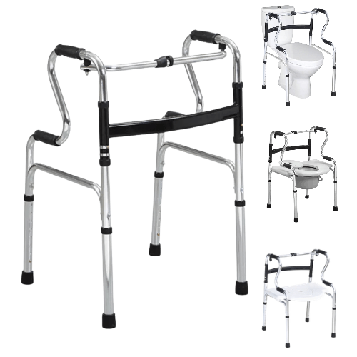 Andador Multifuncional 5 en 1 – Plegable y Ajustable