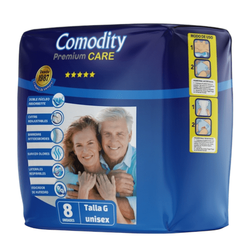 Pañales para Adulto Comodity Premium – Talla G – 120 Unidades