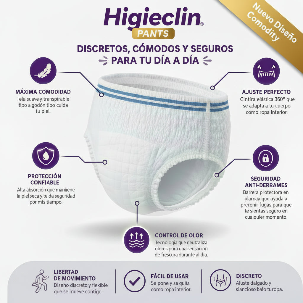 Pañales para Adulto Pants (Tipo Calzón) "Toda la Noche" KUIDAR – Talla XL / XG – 10 Unidades