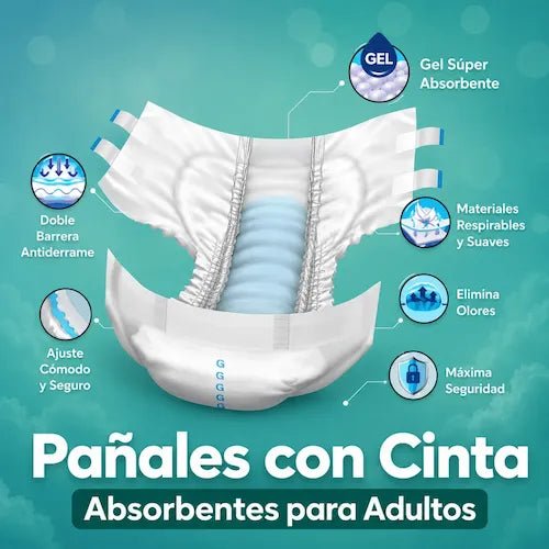 Pañales con Cinta para Adultos