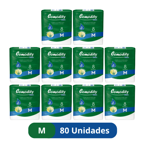 Pañales para Adulto Comodity Basic – Talla M – 80 Unidades