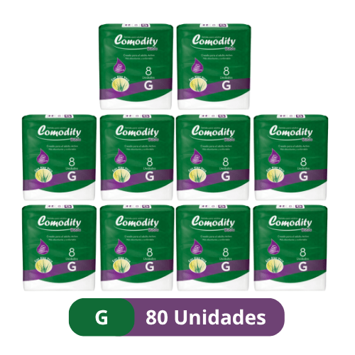 Pañales para Adulto Comodity Basic – Talla G – 80 Unidades