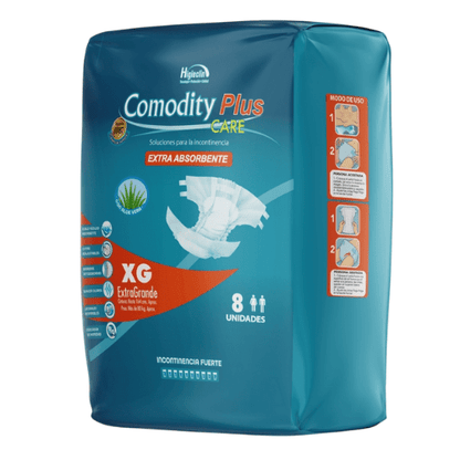 Pañales para Adulto Comodity Plus – Talla XG –  80 Unidades - 1 Manga