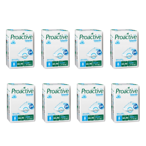 Sabanillas para Adulto Super Absorbentes Proactive – Protector de Cama 60x90 cm - 64 Unidades - 1 Caja