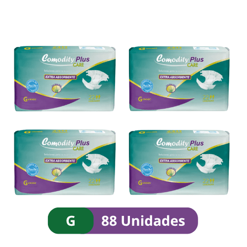 Pañales para Adulto Comodity Plus – Talla G –  88 Unidades - 1 Manga