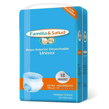 Pañales para Adulto Pants (Ropa Interior Calzón) Familia Salud – Talla M