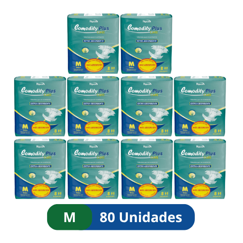 Pañales para Adulto Comodity Plus – Talla M –  80 Unidades