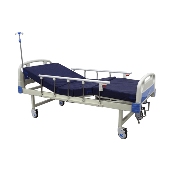 Cama Clínica Manual 2 Posiciones (Catre clínico) + Colchón 7 cm