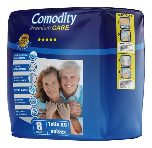Pañales para Adulto Comodity Premium – Talla XG – 120 Unidades