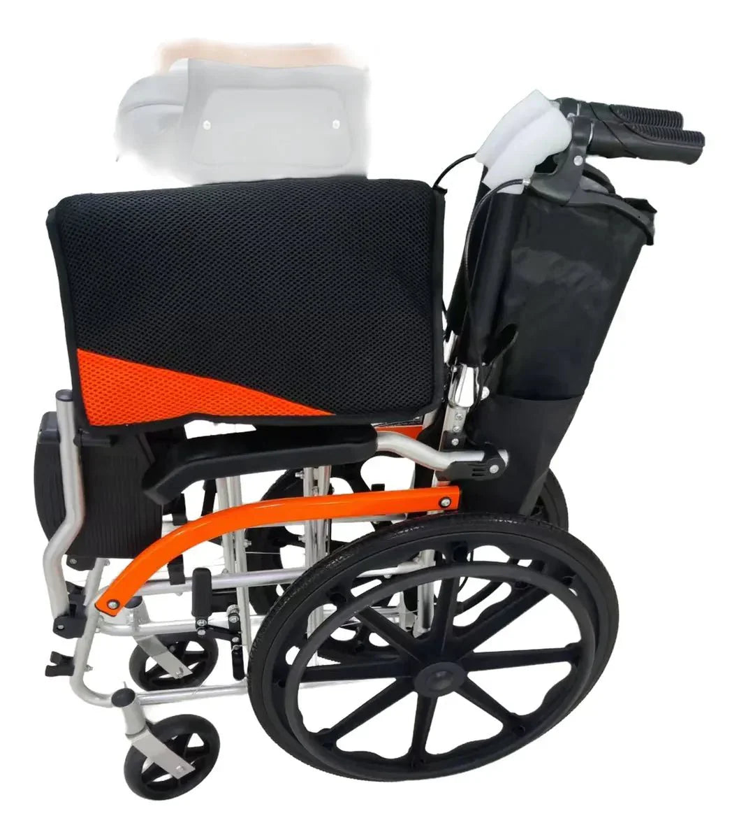 Silla de Ruedas Ultraliviana en Aluminio – Brazos Abatibles