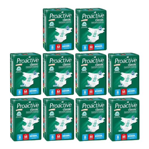 Pañales para Adulto Proactive – Talla M – 80 Unidades – 1 1/2 Manga