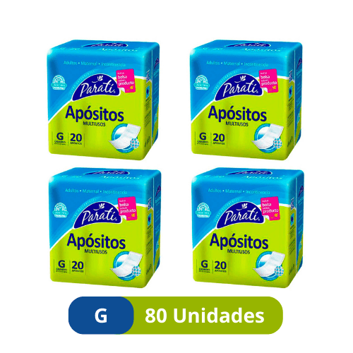 Apósitos Paratí Multiuso Talla G – 80 Unidades