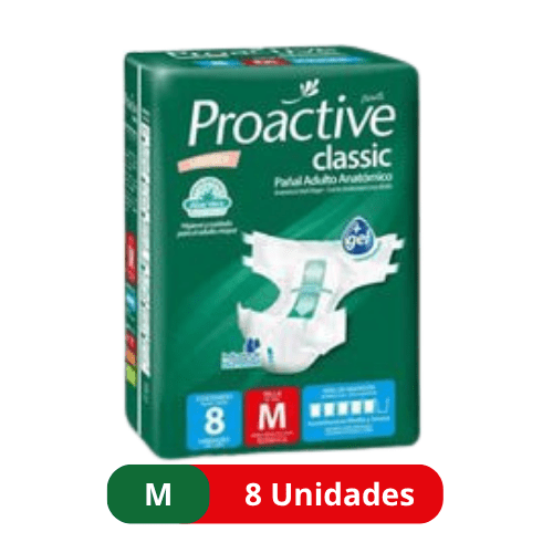 Pañales para Adulto Proactive – Talla M – 8 Unidades