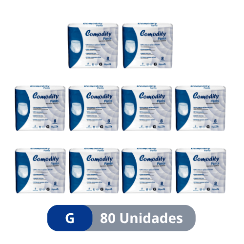 Pañales para Adulto Comodity Pants (Ropa Interior) – Talla G – 80 Unidades – 1 Manga