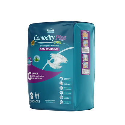 Pañales para Adulto Comodity Plus – Talla G –  Pack 120 Unidades