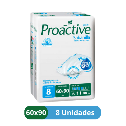 Sabanillas para Adulto Super Absorbentes Proactive – Protector de Cama 60x90 cm
