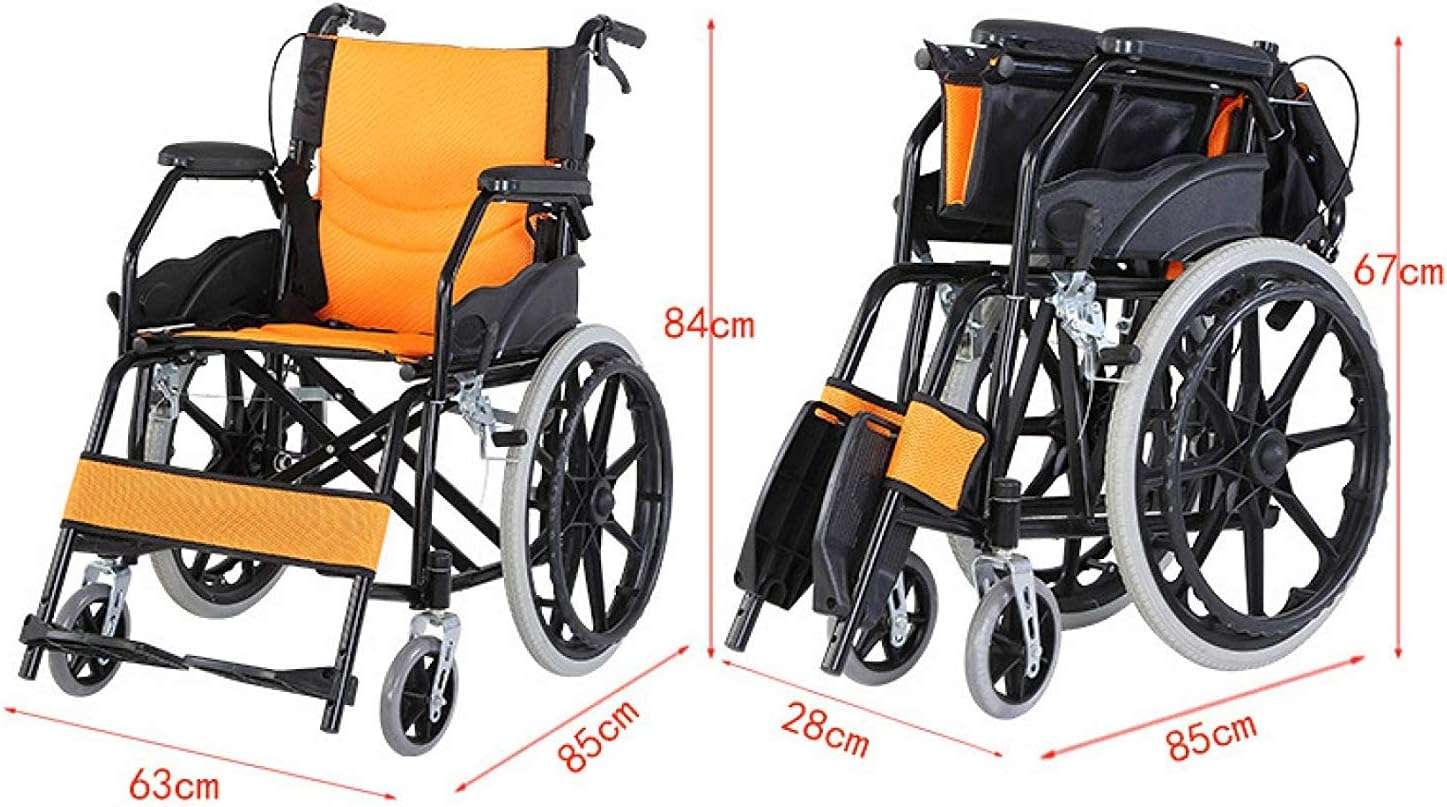 Silla de Ruedas Premium – Ultra Liviana 11 kg - Plegable, Ruedas Robustas, Apoyabrazos y Reposapies Abatibles