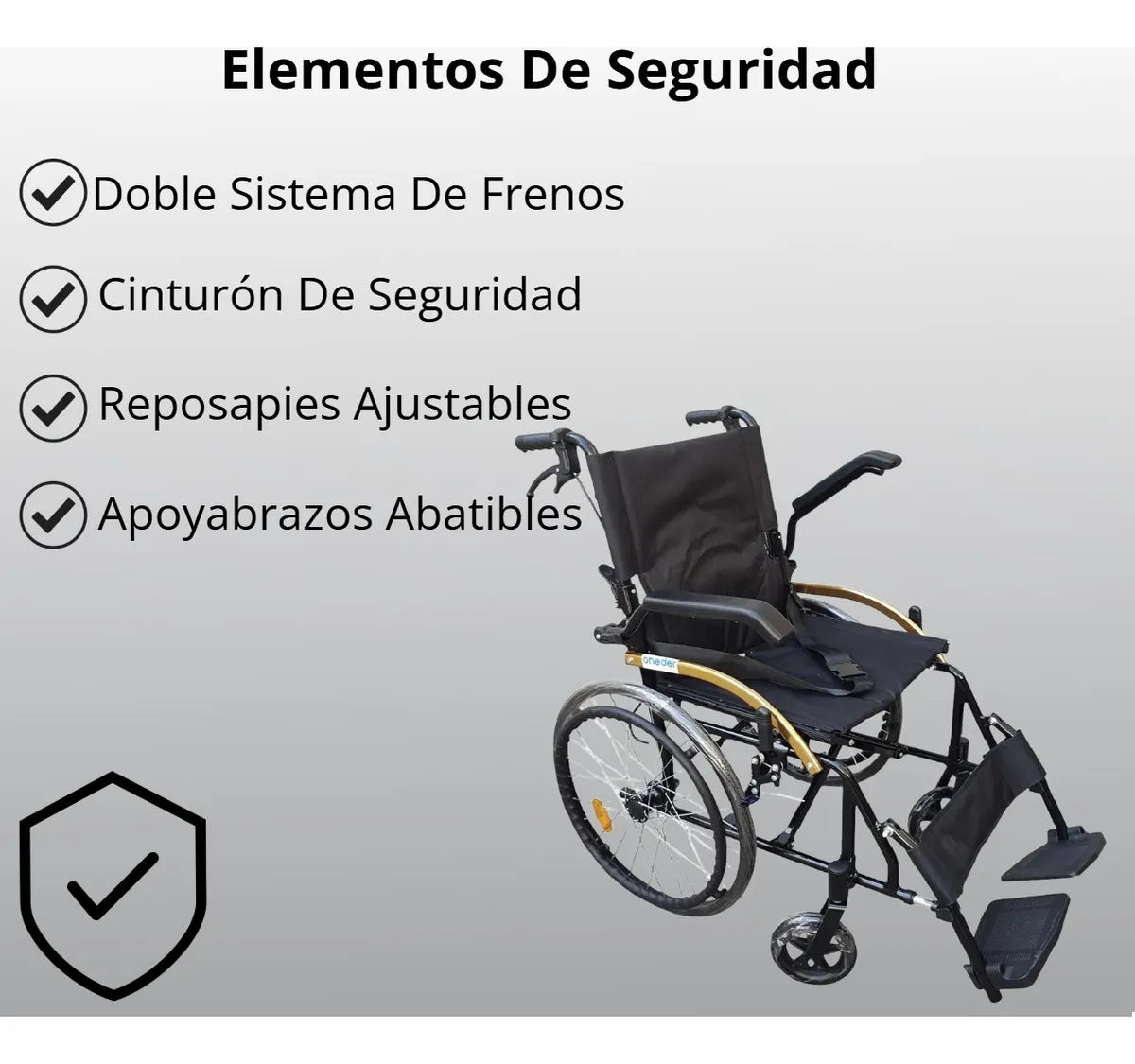 Silla de Ruedas Premium – Ultra Liviana 11 kg - Plegable, Ruedas Robustas, Apoyabrazos y Reposapies Abatibles