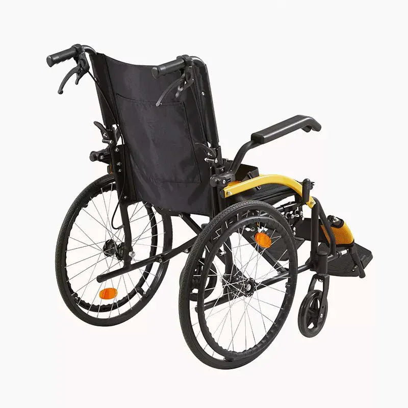 Silla de Ruedas Premium – Ultra Liviana 11 kg - Plegable, Ruedas Robustas, Apoyabrazos y Reposapies Abatibles