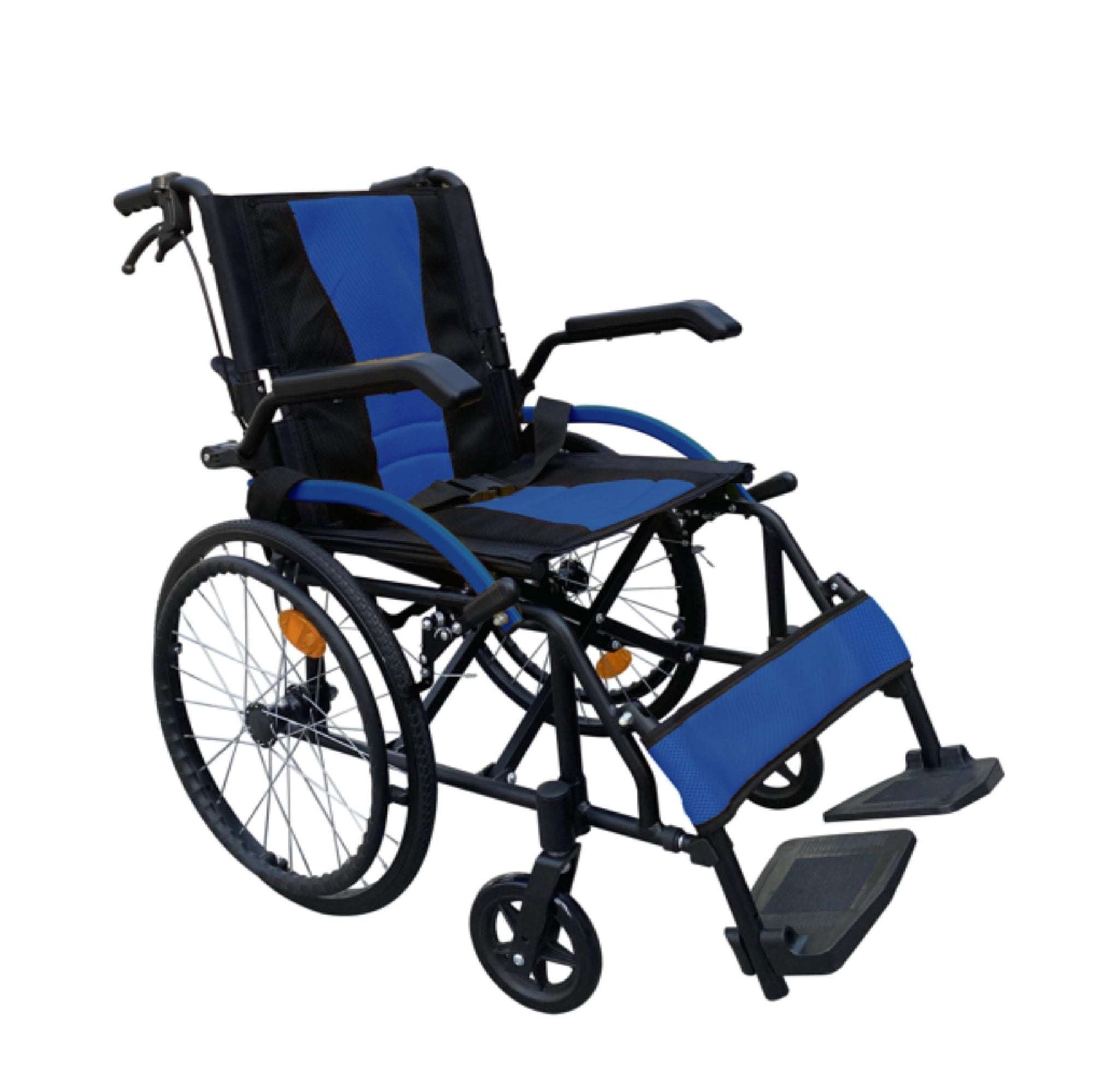 Silla de Ruedas Premium – Ultra Liviana 11 kg - Plegable, Ruedas Robustas, Apoyabrazos y Reposapies Abatibles