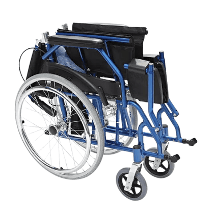 Silla de Ruedas Premium en Aluminio - Ultra Liviana 11 Kg - Plegable, Ruedas Robustas y Reposa Pies Abatibles