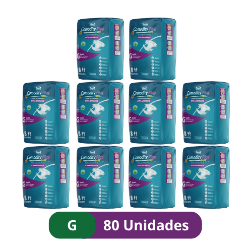 Pañales para Adulto Comodity Plus – Talla G –  Pack 80 Unidades - 1 Manga