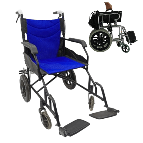 Silla de Ruedas Geriátrica Plus en Aluminio – Liviana 12,5 Kg - Plegable y Confortable