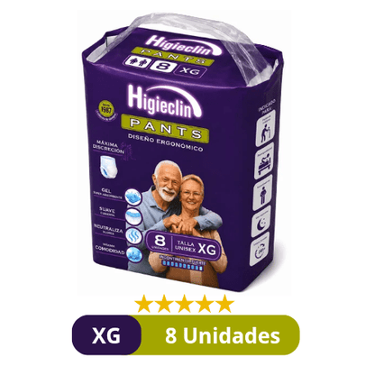 Pañales para Adulto Comodity Pants (Ropa Interior Calzón) – Talla XG – 8 Unidades