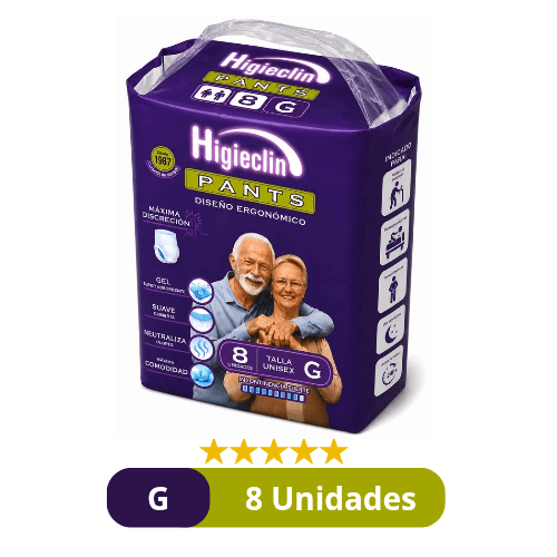 Pañales para Adulto Comodity Pants (Ropa Interior Calzón) – Talla G – 8 Unidades | Máxima Comodidad y Discreción