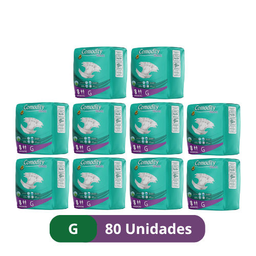 Pañales para Adulto Comodity Basic – Talla G – 80 Unidades - 1 Manga