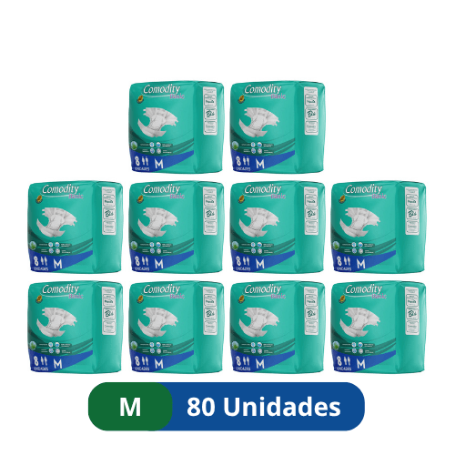 Pañales para Adulto Comodity Basic – Talla M – 80 Unidades - 1 Manga