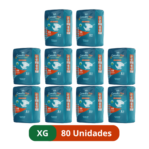 Pañales para Adulto Comodity Plus – Talla XG –  80 Unidades - 1 Manga
