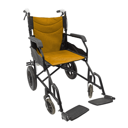 Silla de Ruedas Geriátrica Plus en Aluminio – Liviana 12,5 Kg - Plegable y Confortable