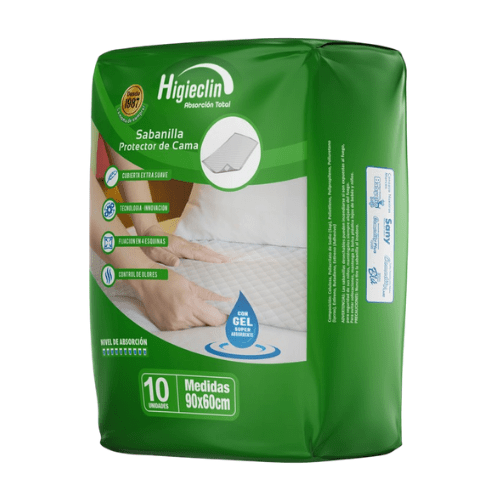 Sabanillas para Adulto Higieclin Premium – Protector de Cama 60x90 cm - 60 Unidades