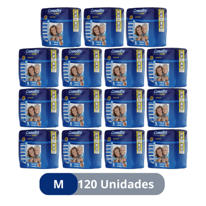 Pañales para Adulto Comodity Premium – Talla M – 120 Unidades